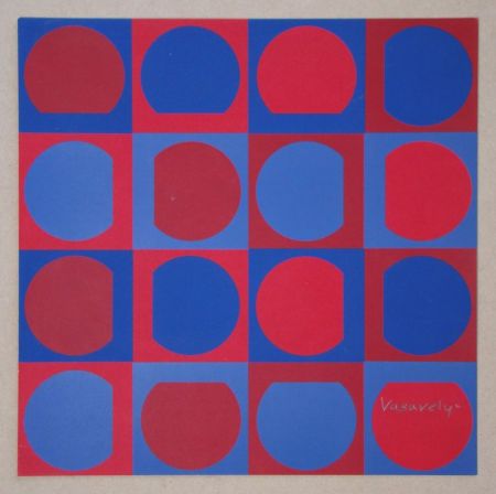 Сериграфия Vasarely - Eridan Rouge