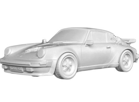 Многоэкземплярное Произведение Arsham - Eroded 911 Turbo Figure (white)