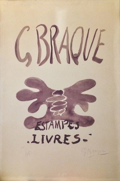 Литография Braque - Estampes et livres. 1958.
