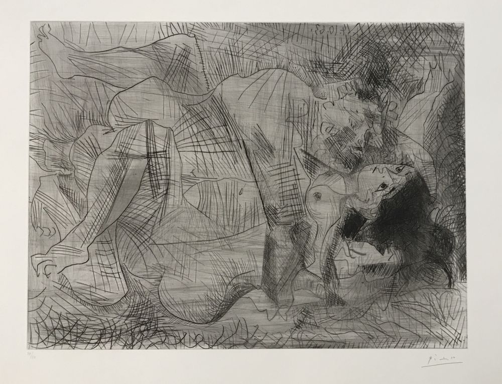 Гравюра Сухой Иглой Picasso - Etreinte (B.1110)