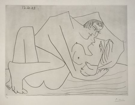 Гравюра Сухой Иглой Picasso - Etreinte (B.1112)