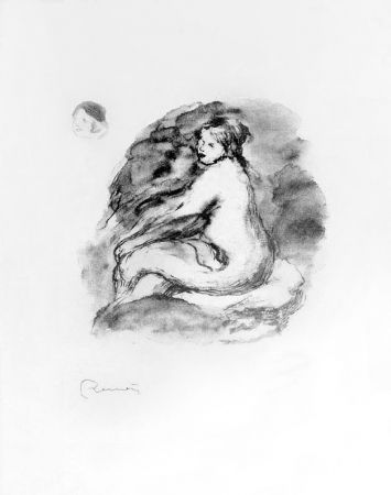 Литография Renoir - Etude de femme nue, assise, variante (Study of Seated Female Nude), c. 1904