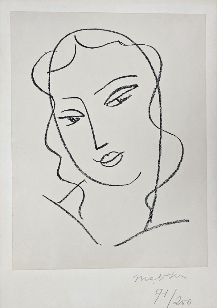 Литография Matisse - Etude pour la Vierge