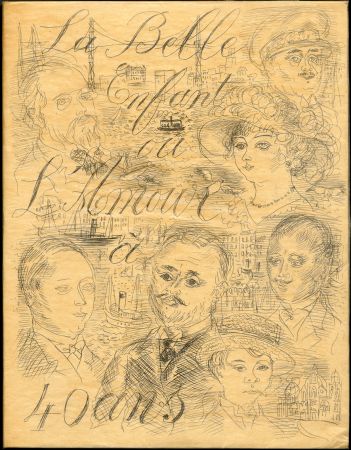 Иллюстрированная Книга Dufy - Eugène Montfort: LA BELLE ENFANT OU L'AMOUR A QUARANTE ANS. 94 eaux-fortes originales de Raoul Dufy (1930). Exemplaire sur Japon nacré.