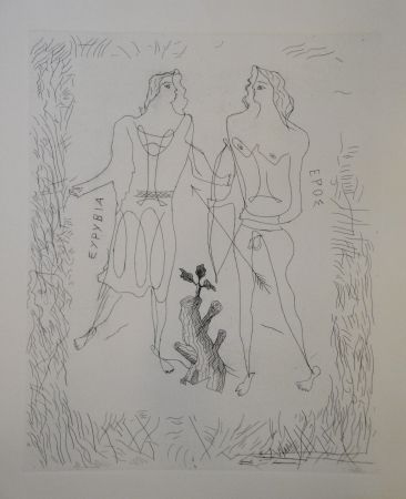 Гравюра Braque - Eurybia et Eros.