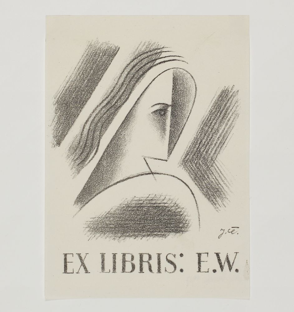 Литография Capek - Exlibris E.W. 