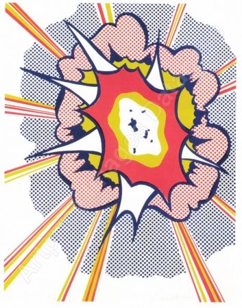 Литография Lichtenstein - Explosion
