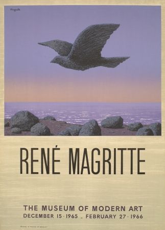 Литография Magritte - Exposition au MOMA