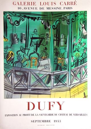 Литография Dufy - Exposition au Profit de la Sauvegarde du Chateau de Versailles