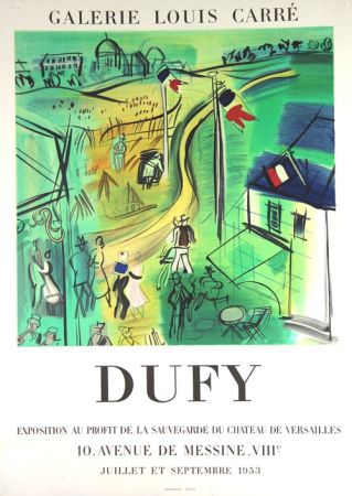 Литография Dufy - Exposition au Profit de La Sauvegarde du Chateau de Versailles