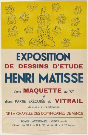 Литография Matisse (After) - Exposition De Dessin's D'Etude 