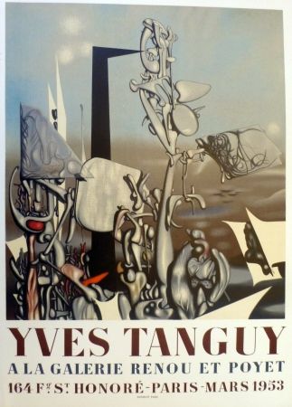 Литография Tanguy - Exposition galerie Renou et Poyet 1953