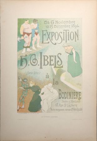 Литография Ibels - Exposition H.G Ibels à la Bodinière, 1896