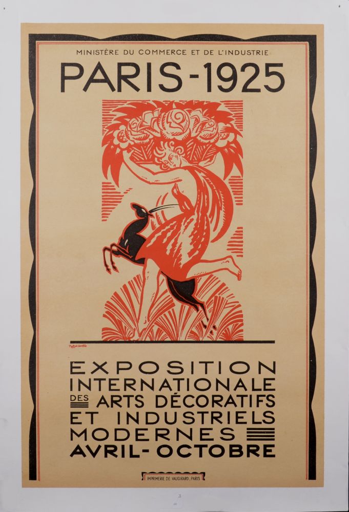 Литография Bonfils - Exposition Internationale des Arts Décoratifs et industriels modernes, 1925
