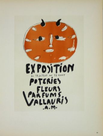 Литография Picasso (After) - Exposition Poteries Fleurs Parfums 1948
