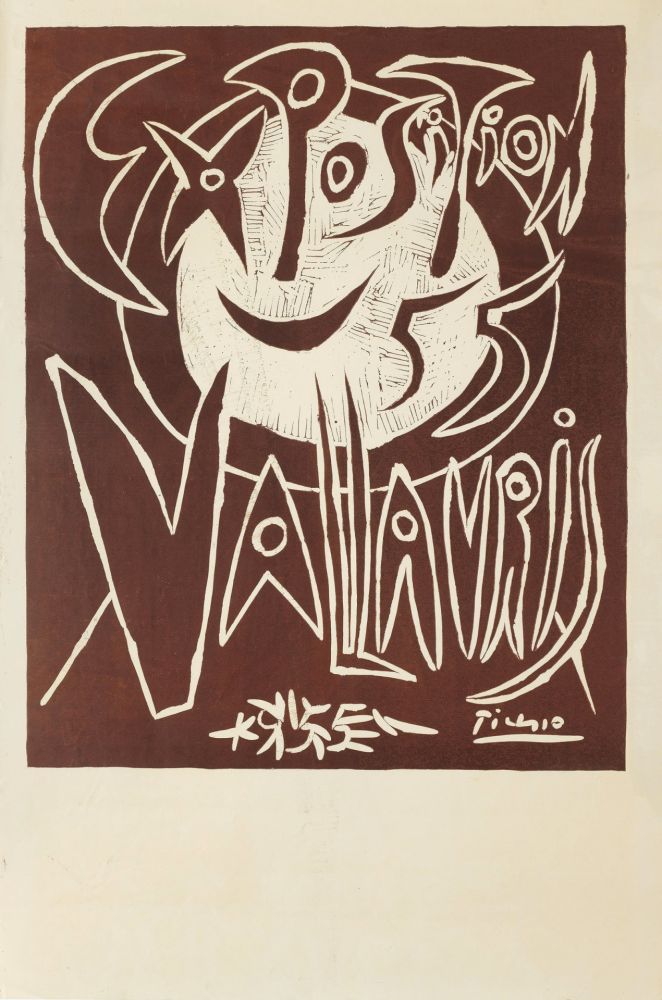 Линогравюра Picasso - ' Exposition Vallauris 1955 '