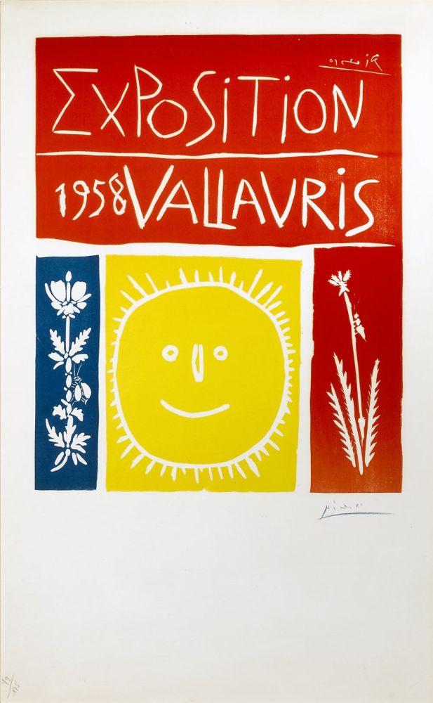 Линогравюра Picasso - Exposition Vallauris 1958