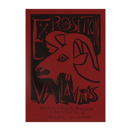 Литография Picasso - Exposition Vallauris, Maison de la Pensée Française, Paris , 1952