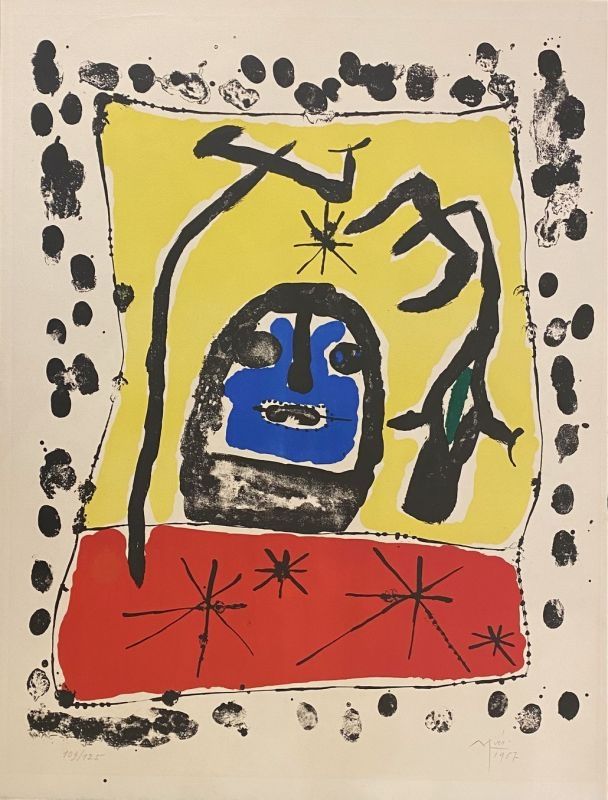 Литография Miró - Exposition à la Galerie Matarasso, Nice, 1957 