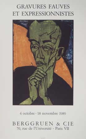 Иллюстрированная Книга Heckel - Expressionisme, Portrait d'Homme