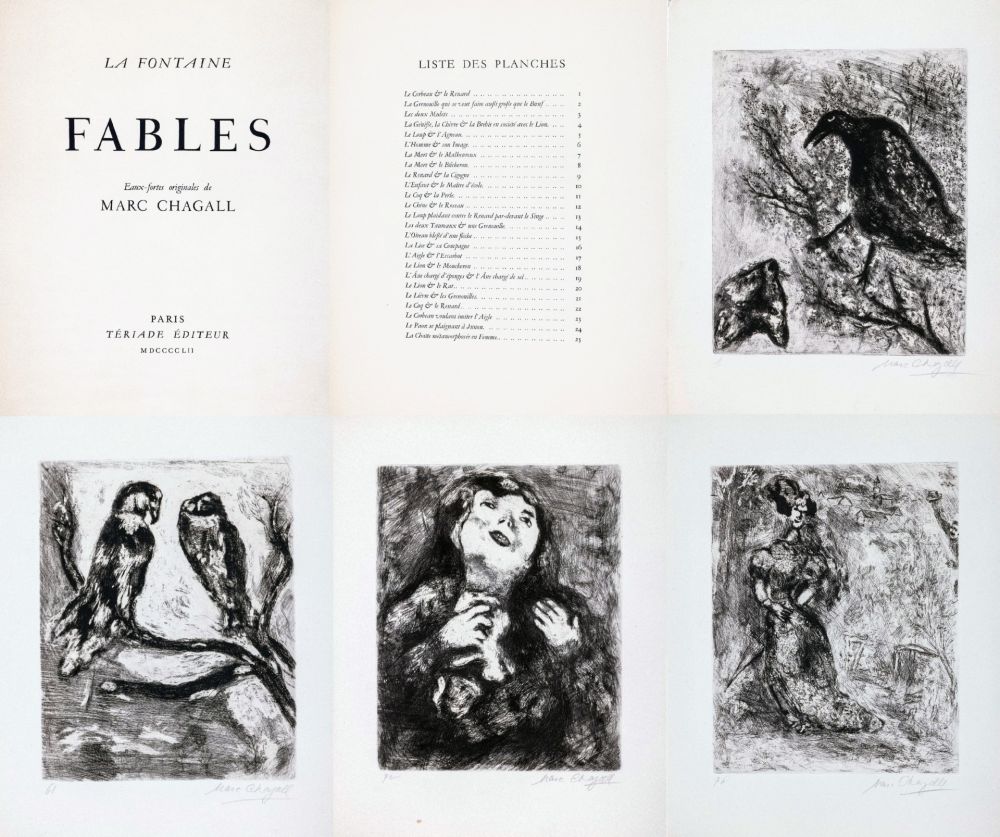 Офорт Chagall - Fables