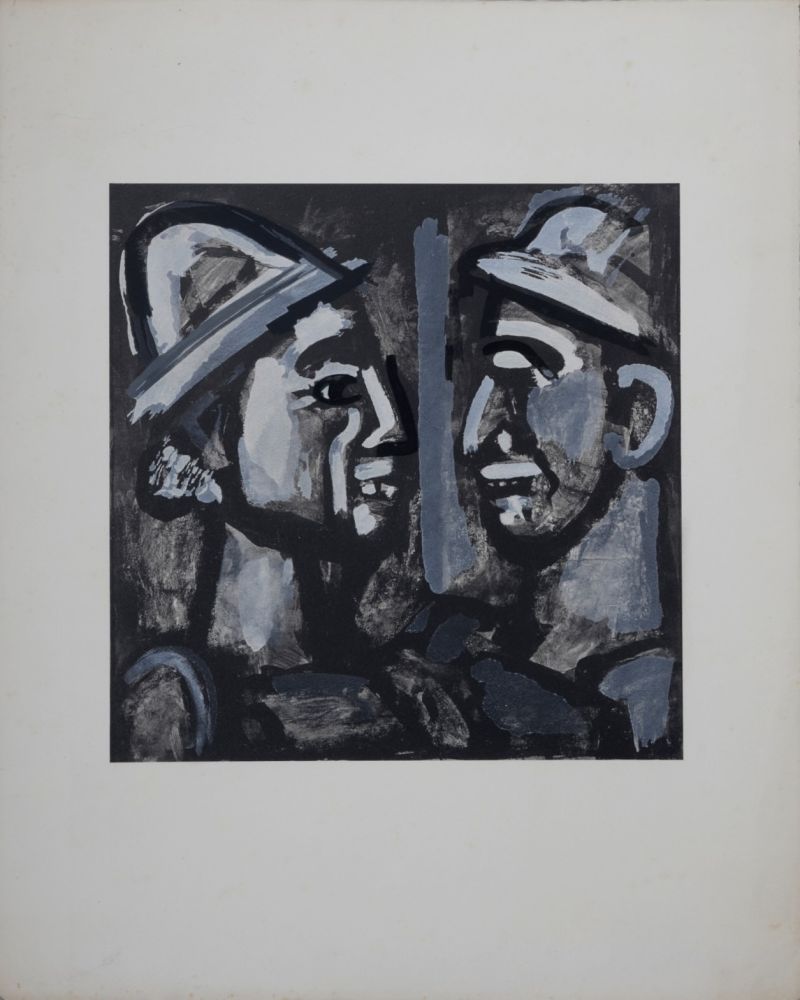 Литография Rouault - Face à Face