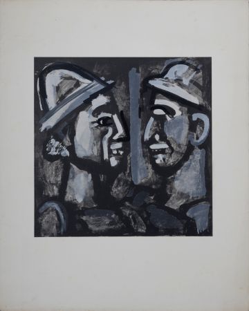 Литография Rouault - Face à Face