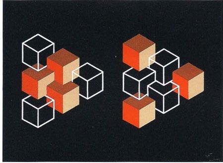 Литография Molins - Falsaciones del triangulo de Penrose 5