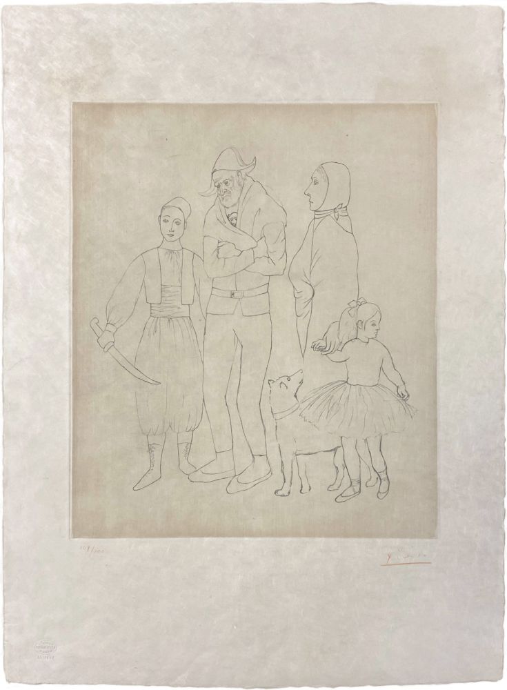 Гравюра Picasso - Famille des Saltimbanques