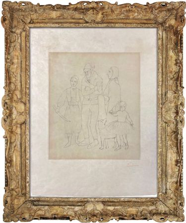 Гравюра Picasso - Famille des Saltimbanques