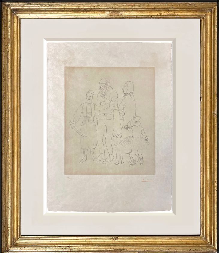 Гравюра Picasso - Family of saltimbanqui