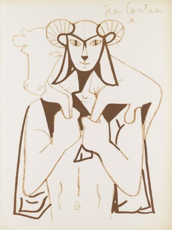 Литография Cocteau - Faune berger 