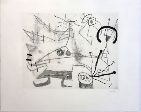 Офорт И Аквитанта Miró - Femme-Oiseau I