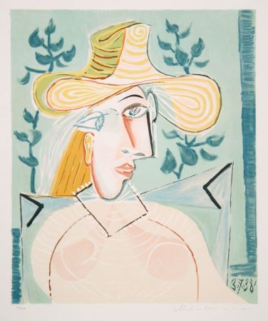Литография Picasso - Femme a la Collerette