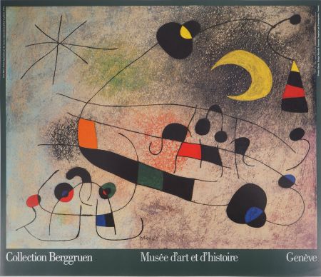 Иллюстрированная Книга Miró - Femme abstraite sous la Lune