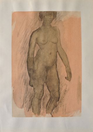 Гравюра Rodin - Femme africaine nue