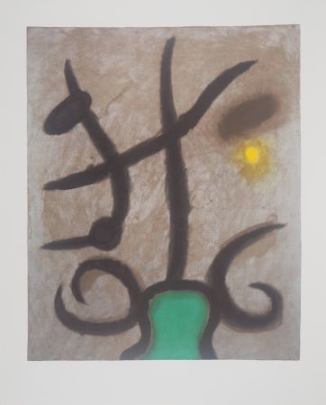 Литография Miró - Femme assise