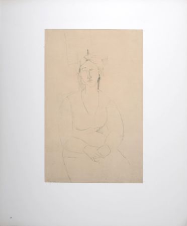Литография Modigliani - Femme assise