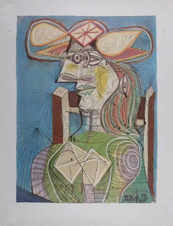 Гашение Picasso - Femme assise (Dora), 1971