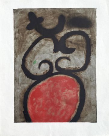 Литография Miró (After) - Femme assise I