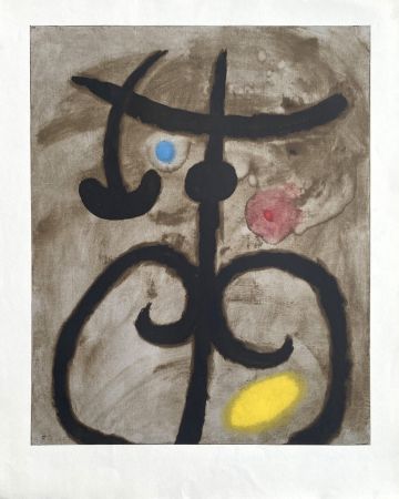 Литография Miró (After) - Femme assise II
