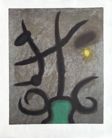 Литография Miró (After) - Femme assise III