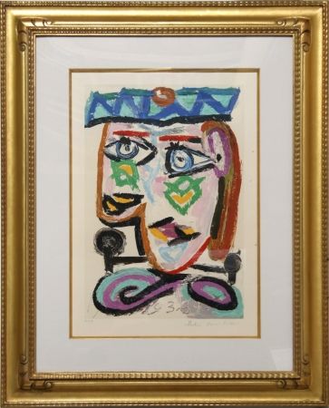 Литография Picasso - Femme au Beret