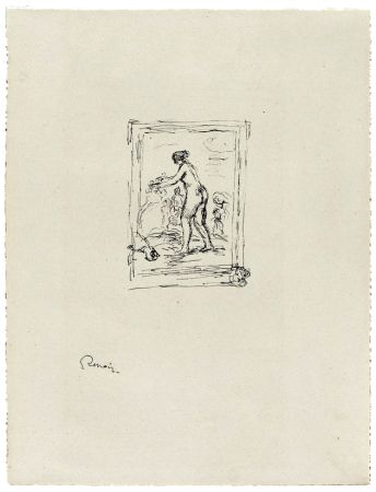 Литография Renoir - Femme au cep de vigne, 2e variante