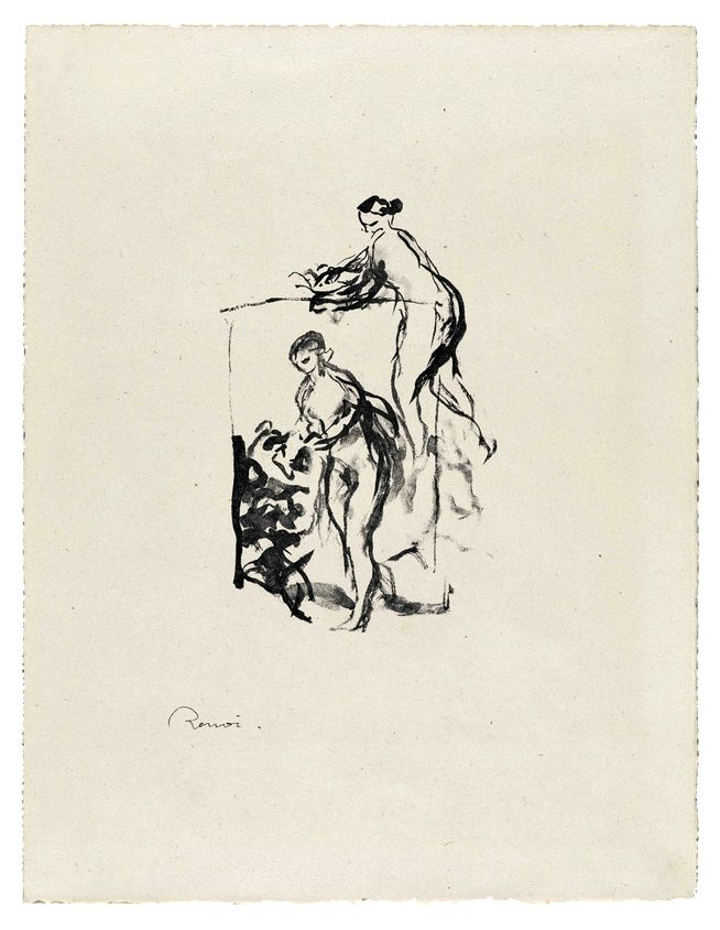Литография Renoir - Femme au cep de vigne, 3e variante