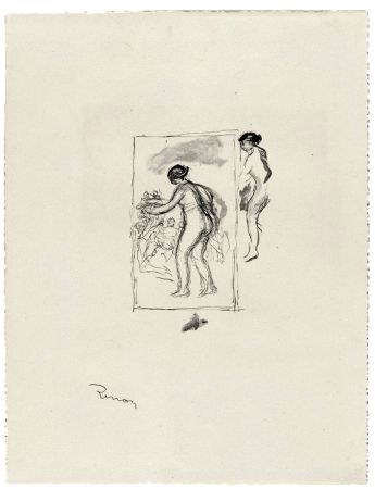 Литография Renoir - Femme au cep de vigne, 4e variante