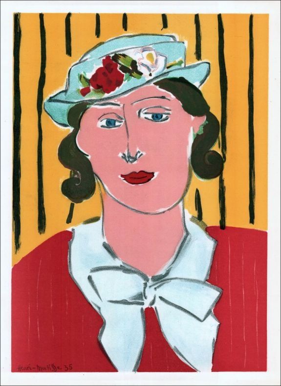 Литография Matisse - Femme au chapeau