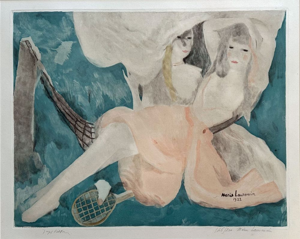 Офорт И Аквитанта Laurencin - Femme au Hamac