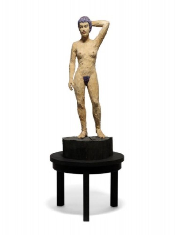 Гравюра На Дереве Balkenhol - Femme burlesque (Burlesque Woman)