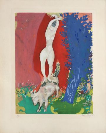 Литография Chagall - Femme de Cirque (Circus Woman)